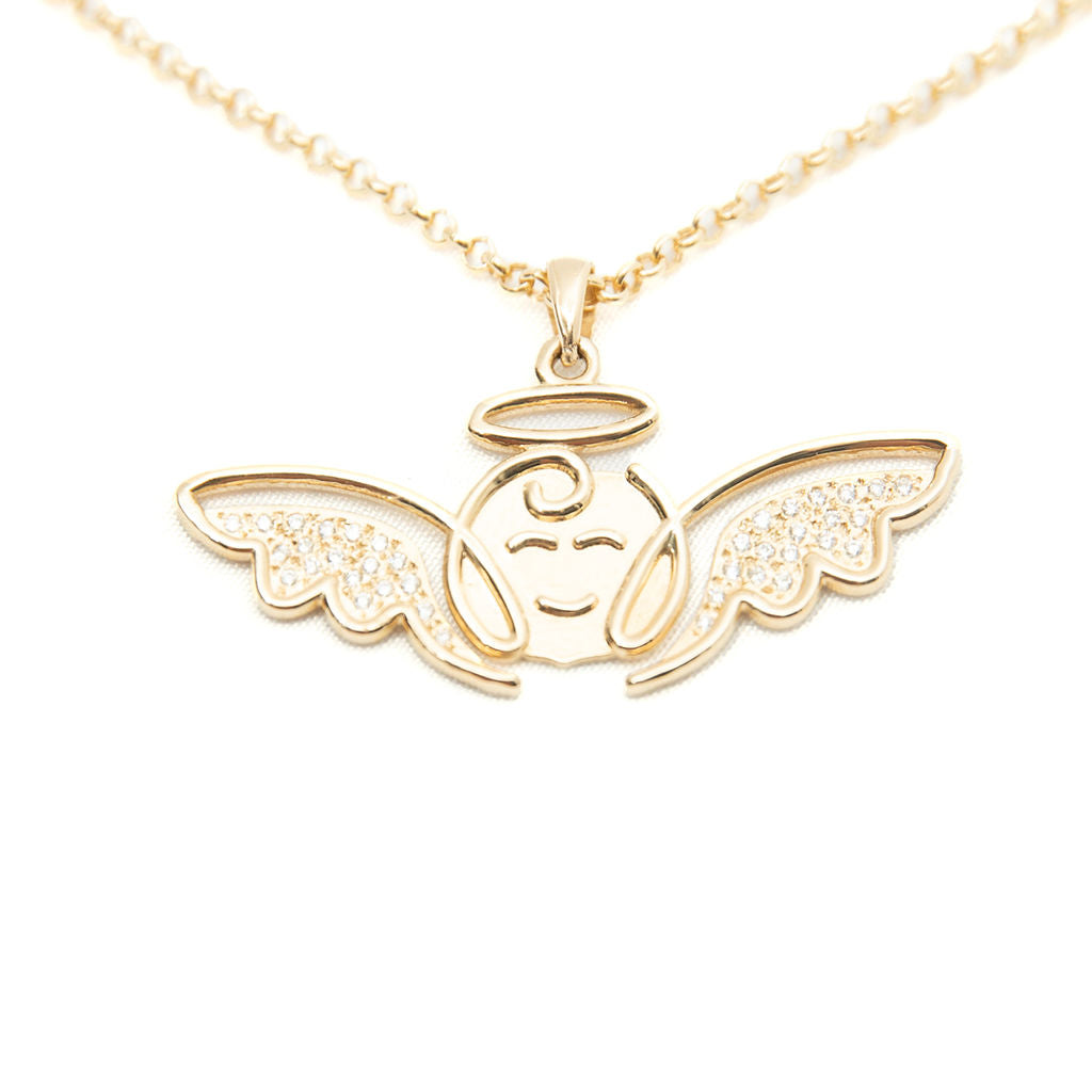 Angels For Humanity Gold Diamond Necklace