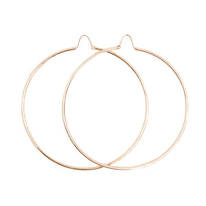 18Kt Solid Gold Hoop Earrings Large