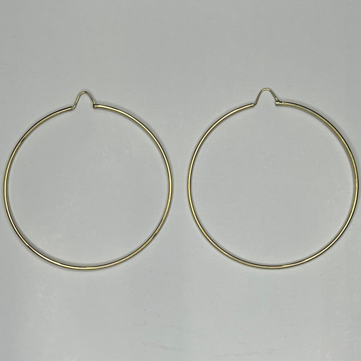 18Kt Solid Gold Hoop Earrings Large