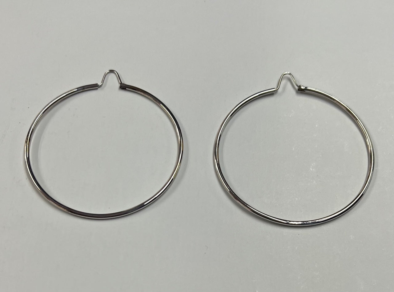 18Kt Solid Gold Hoop Earrings Large