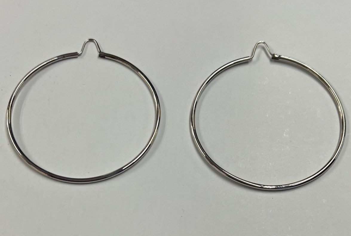 18Kt Solid Gold Hoop Earrings Large