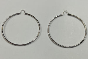 18Kt Solid Gold Hoop Earrings Large