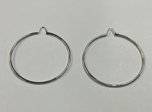 18Kt Solid Gold Hoop Earrings Large